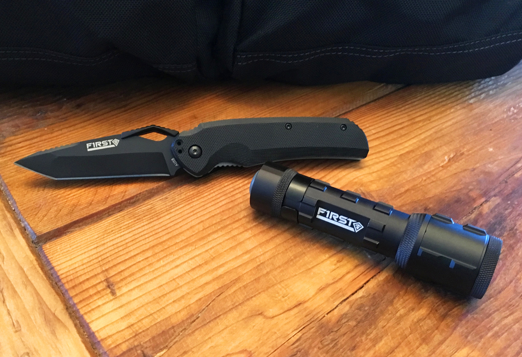 First Tactical Knife and Flashlight